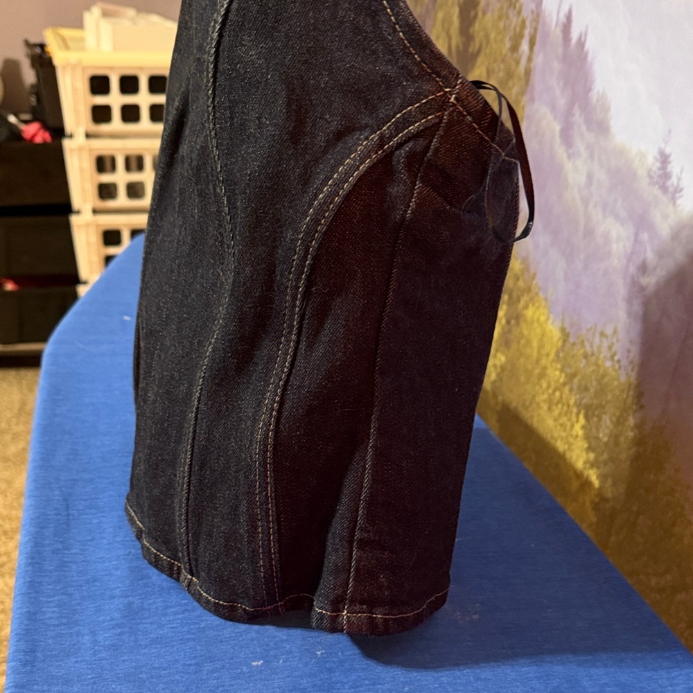 Zara Rinse Blue Bustier - Picture 5 of 6
